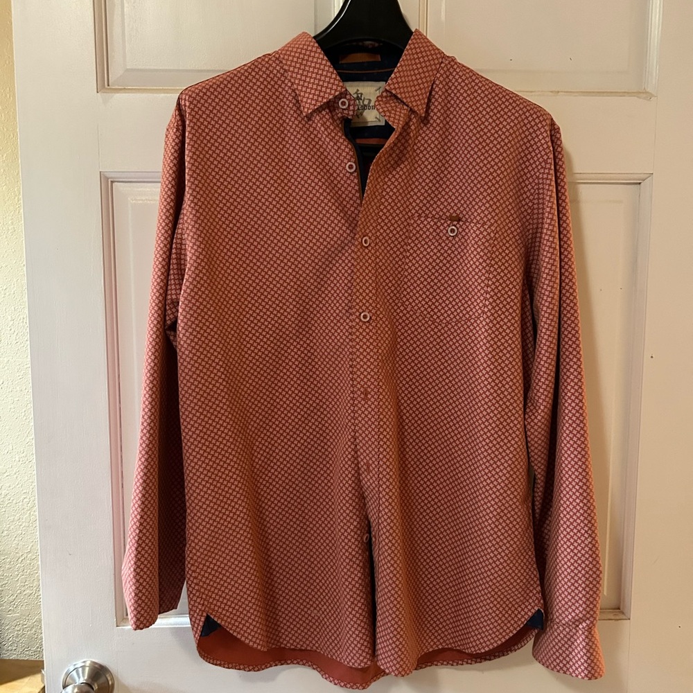 Age of Wisdom Casual Button Down Shirt with Classic Collar - L